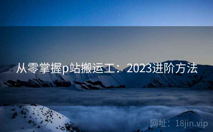 从零掌握p站搬运工:2023进阶方法 第1张 从零掌握p站搬运工:2023进阶方法 第1张