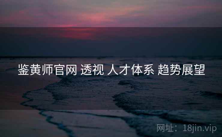 鉴黄师官网 透视 人才体系 趋势展望 第2张 鉴黄师官网 透视 人才体系 趋势展望 第2张