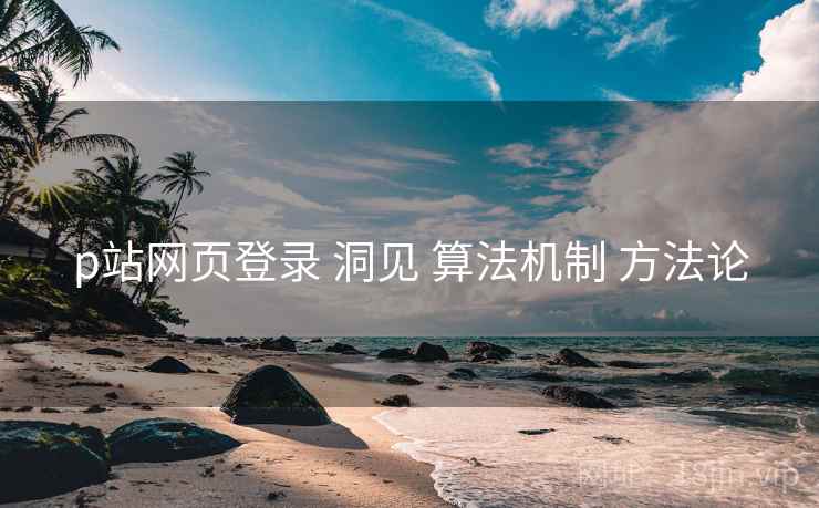 p站网页登录 洞见 算法机制 方法论  第2张